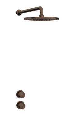 Toni Déca indbygningsbrusesæt i bruneret messing u/ håndbruser